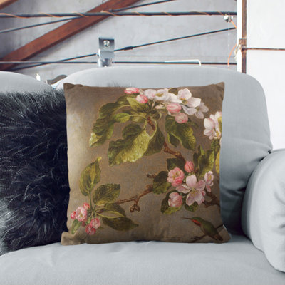 Apple Blossom Square Throw Cushion