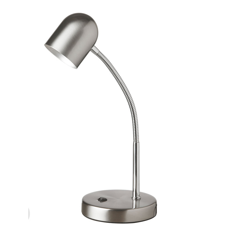 Lampe de bureau 14 po Andrea, Chrome satiné