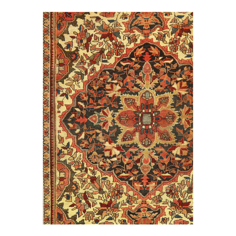 Fine One-of-a-Kind Rectangle 3'5" X 4'11" Hand Knotted Area Rug