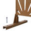 48 "76" écran d'intimité en métal - brun, pour patio Ps104, jardin, rouille - construction Ps104 H 76 "l 48", patio, balcon, terrasse, intérieur / extérieur