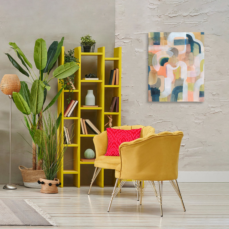 «Layered Curved Arches», art mural sur toile par Joris Hoefnagel, H 30 po x l 24 po