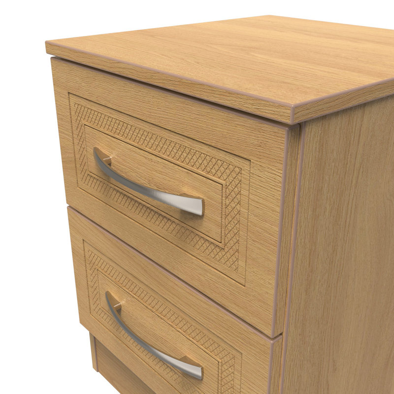 37cm W Manufactured Wood Bedside Table