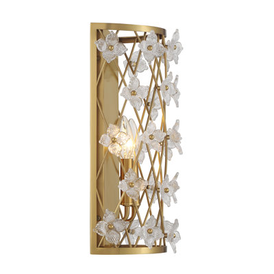 Bailey 2-Light Wall Sconce in Warm Brass
