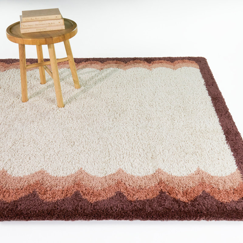 Tapis corail / festonné Frida, 5 pi 3 po x 7 pi