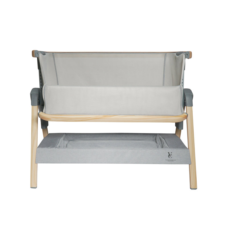California Dreaming Bedside Bassinet, Dark Gray