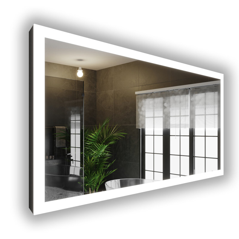 Miroir de salle de bain Gabriella, H 30 po x l 60 po x P 2 po