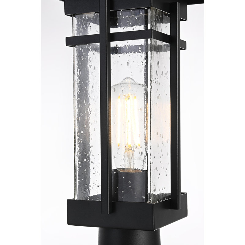Nikole 6.5 Inch Outdoor Post Light in Black
