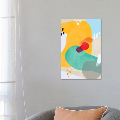 Organic Modern Bold Shapes - Wrapped Canvas Painting - Wrapped Canvas Painting