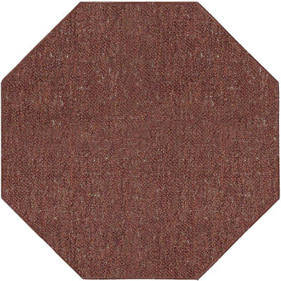 Tapis brun uni tissé à la main Agamjit
