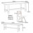 Elegant solid wood table set-110980461