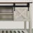 Zev Farmhouse Console Table with Sliding Barn Door and Adjustable Shelf-1421143287