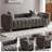 87.4'' Premium Velvet Sofa 3-Seater Loveseat-1524576018