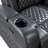 Alair Dark Gray Leather Aire Power Motion Recliner W/Bluetooth