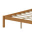 Structure de lit plateforme grand avec tête de lit, support à lattes de bois-155014156