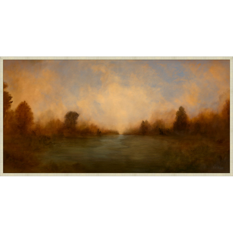Lake At Dusk Painting