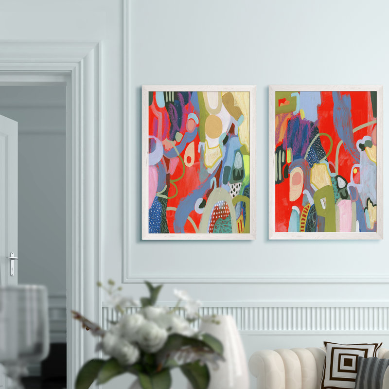 «Max Out I» par Vincent Van Gogh - ensemble de 2 reproductions d'art encadrées, H 16 po x l 20 po, Toile encadrée