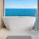67'' Acrylic Freestanding Bathtub With Unique Diamond Pattern Design Chrome Overflow And Pop-up Drain