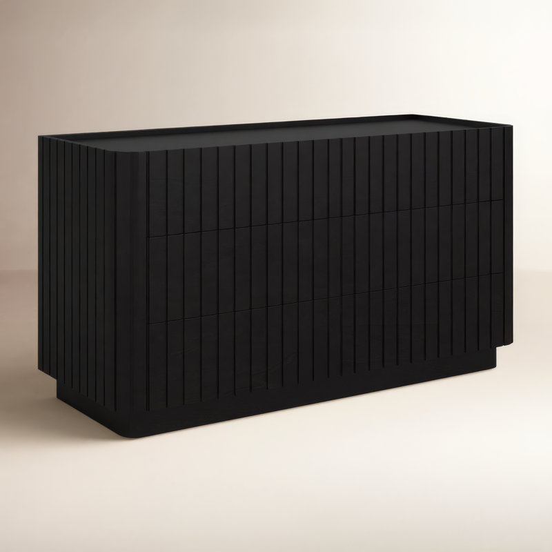 Daley 51'' W 6 - Drawer Dresser, Black