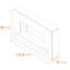 Sambro Adam 116.5cm W Grey Electric Fireplace with 6824 BTU