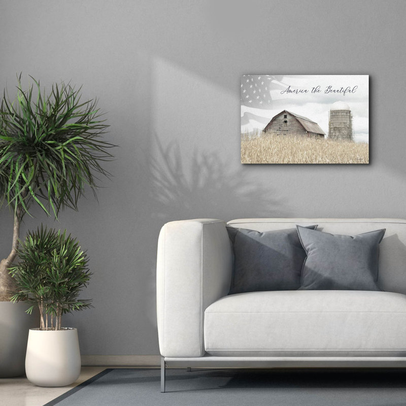  «America The Beautiful» par Lori Deiter, art mural sur toile, H 18 po x l 26 po
