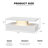 Modern High Gloss Coffee Table with 16 Colors LED Lights and 2 Drawers, Acrylic Open Space, for Living Room, Black-321142539-516964309