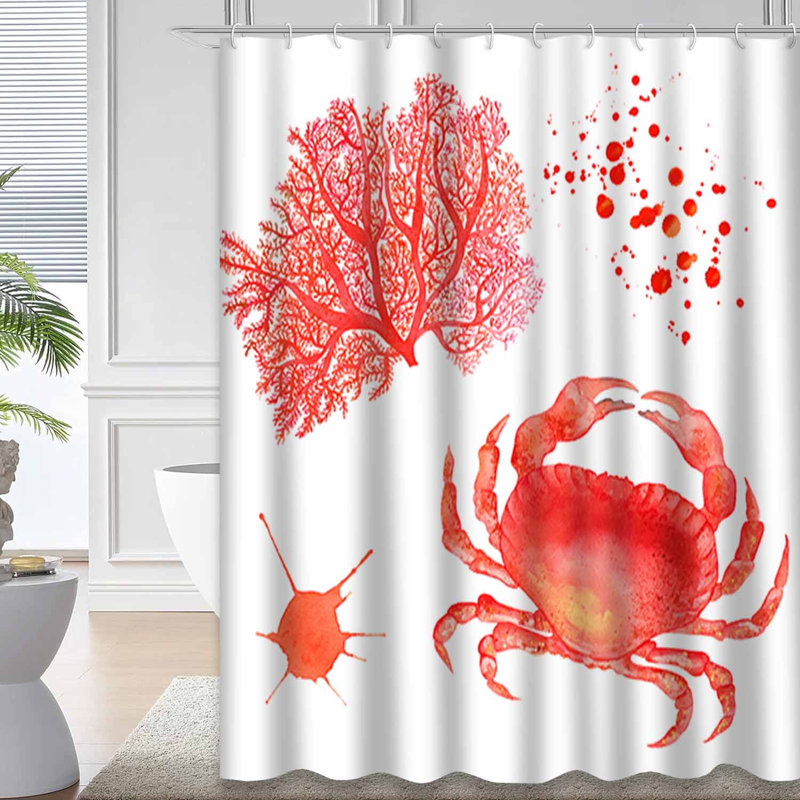 Rideau de douche blanc imperméable, rideaux de douche pour la salle de bain avec 12 crochets, 72" L x 72" W