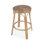 Tobias 24" H Round Rattan And Water Hyacinth Counter Stool