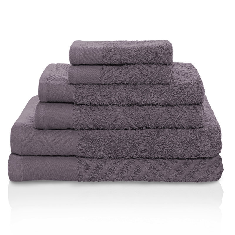 Ensemble de serviettes en coton, Gris