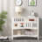 White Rectangular Solid Wood Console Table-758825956