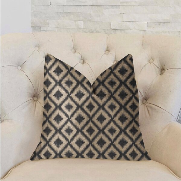 Plutus Brands Diamond Embers Ikat Throw Pillow | Wayfair