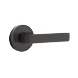 Dumont Flat Privacy (Bed & Bath) Door Lever with Round Rosette