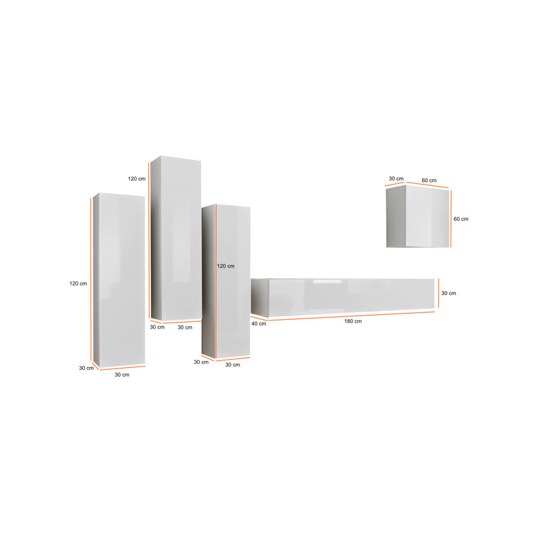 Atara TV Stand for TVs up to 75", Grey