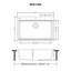 33'' L Drop-In Double Bowl Granite Kitchen Sink-330867499