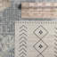 Phoebe Machine Washable Kimmons Geometric Area Rug in Tan/Cream-714845884