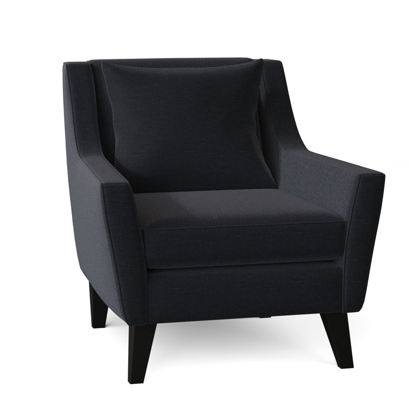 Fauteuil l 33 po Gros, Chenille marine Napa