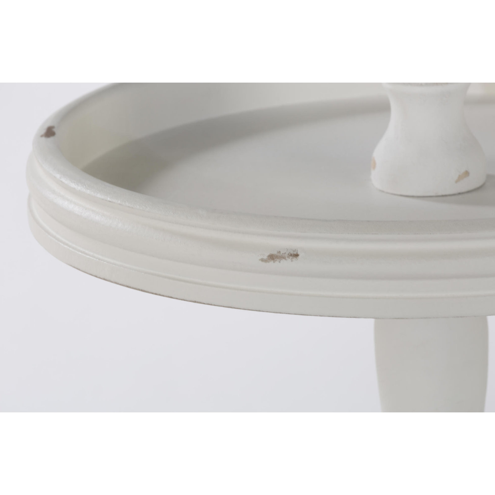 Harborside Wood Tiered Stand, Cream