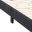 Lit tapissier double avec éclairage à DEL, tablettes, capitonnage vertical et ports de chargement USB double face