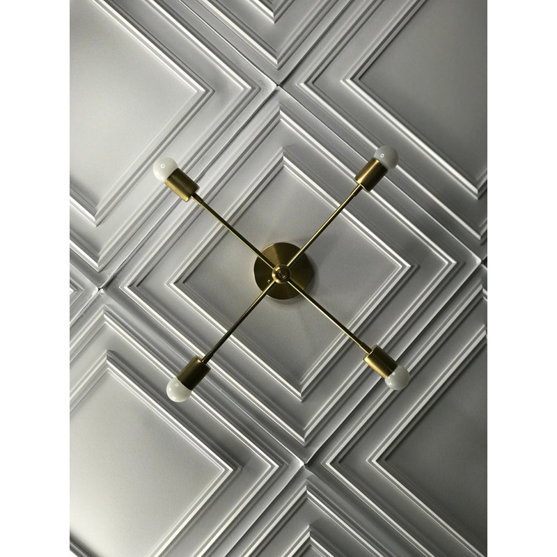 Lustre moderne Toutouta, Laiton brut