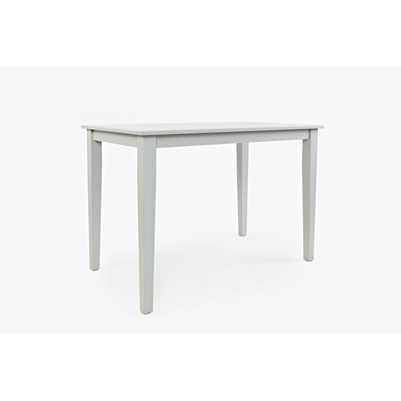 Iyad Solid Wood Dining Table, Gray, 30”H x 60”L x 36”W