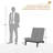 Polett Outdoor Conversation Set Solid Wood Group With Armless Chair And Loveseat And Coffee Table-1854030457-1854030462