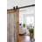 Steel Single Door Barn Door Hardware Kit Standard Single-86645349-86645342