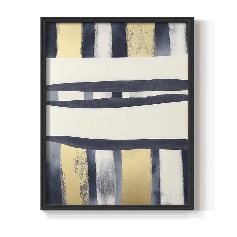 Série ABSTRACT DCCDXCIX - reproduction encadrée de qualité supérieure - prête à être accrochée - aucun clou requis
