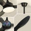 Ventilateur de plafond d'intérieur de 52 po avec ensemble d'éclairage à intensité variable Karlena, télécommande, 3 couleurs DEL, 6 vitesses, moteur à courant continu silencieux réversible, minuterie, mémoire et tiges incluses (ensemble de 2)