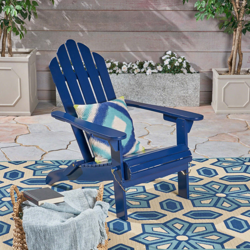 HOLLYWOOD  FOLDABLE ADIRONDACK CHAIR, Blue