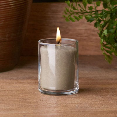Bougie votive parfumée bois de santal