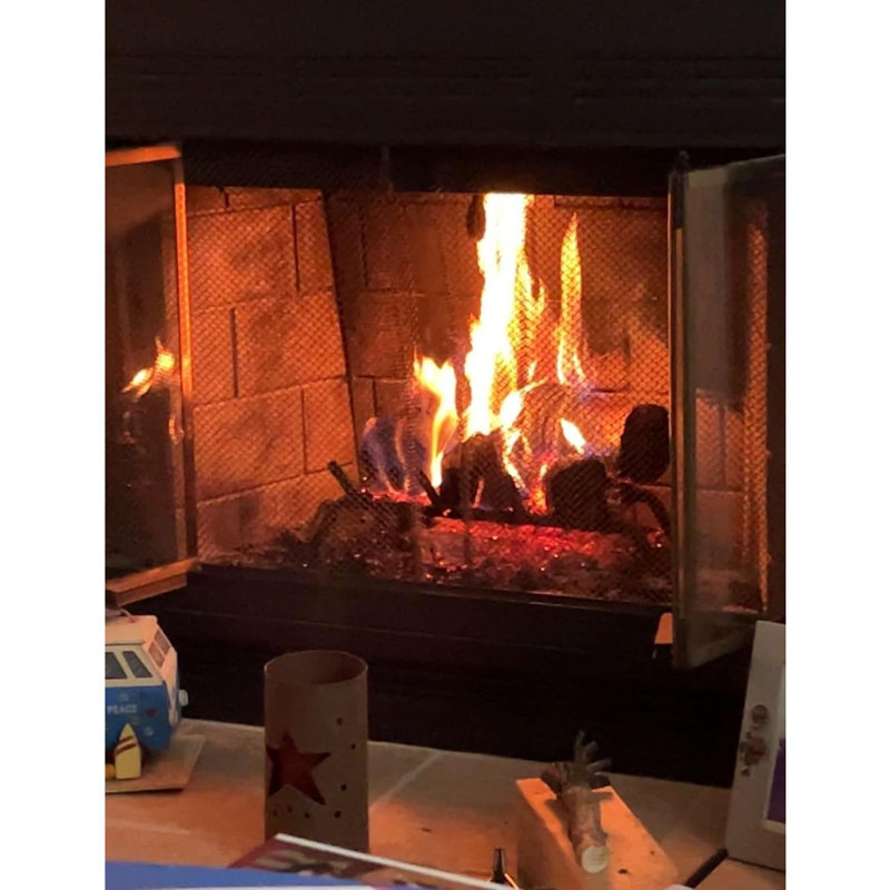 Grille de foyer avec retenue Ember - fonte robuste de 1/2 po - traité pour les feux les plus chauds - rétention pour un nettoyage plus efficace du feu - soudure a (18 po)