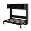 Lit escamotable double avec armoires de rangement