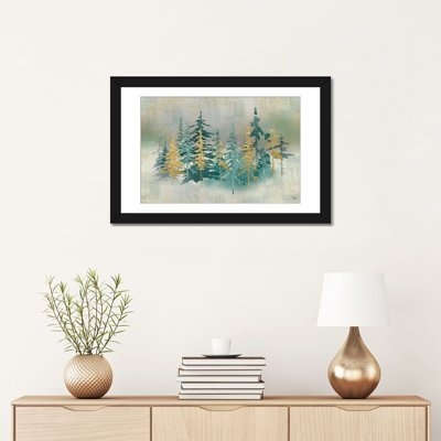 Forêt chatoyante - impression d'art mural - papier d'art encadré