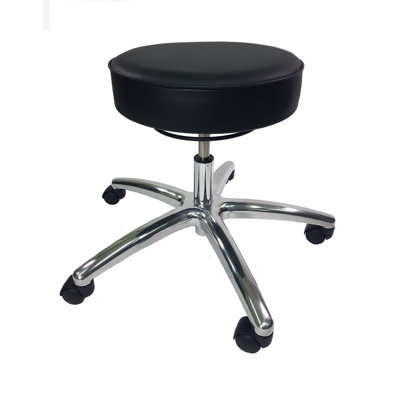 Kyzin Adjustable Height Ergonomic Lab Stool with Removable Casters/Wheels