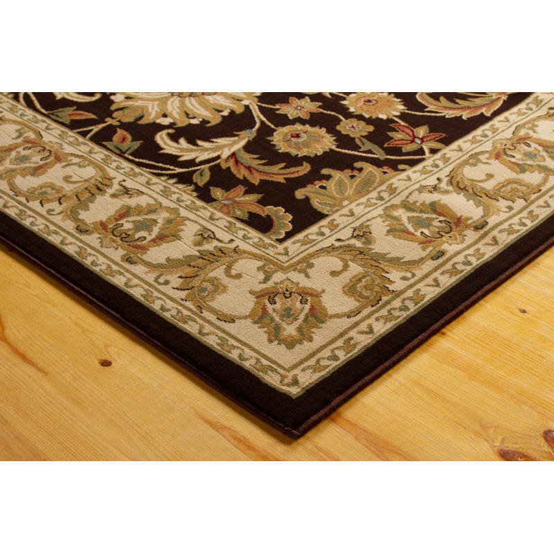 Tapis beige / noir Reanne, Rectangle 4 pi x 6 pi